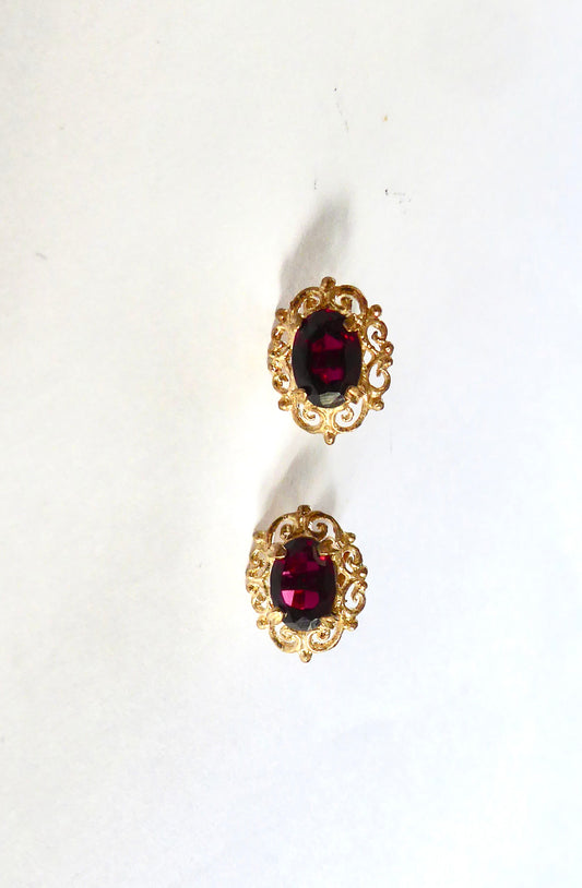 Garnet earrings