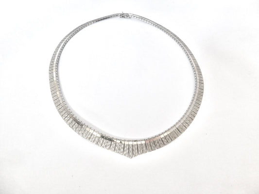 Silver Fringe Necklace