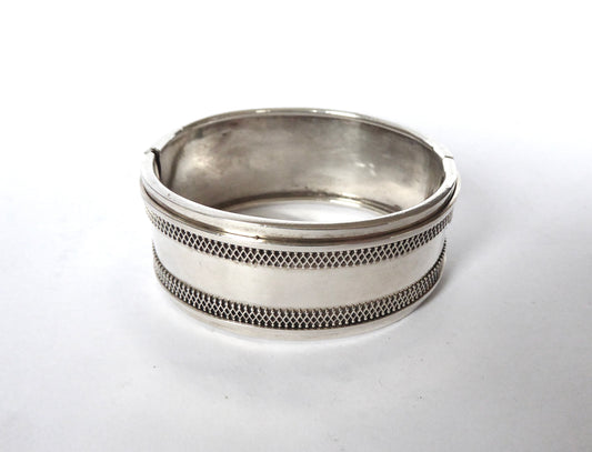 Victorian Silver Bangle
