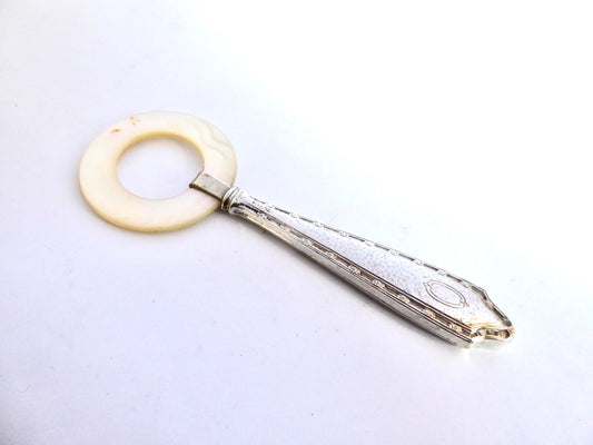 Antique Silver Teether