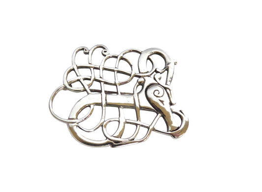 Celtic Silver Brooch - Shetland