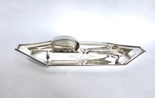 Dublin Silver Snuffers and Tray 1799