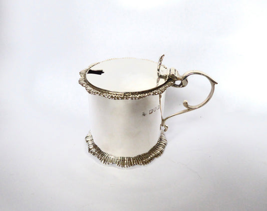 Large Silver Mustard Pot 1908