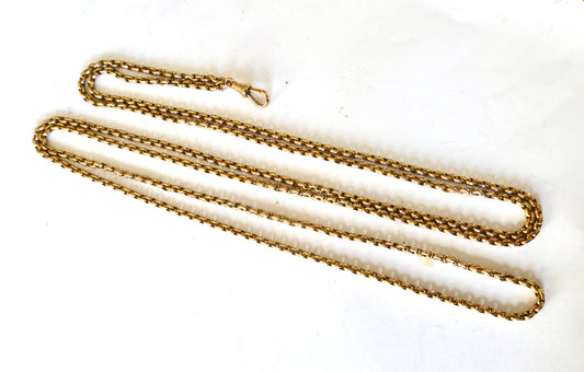 Antique Gold Muff Chain
