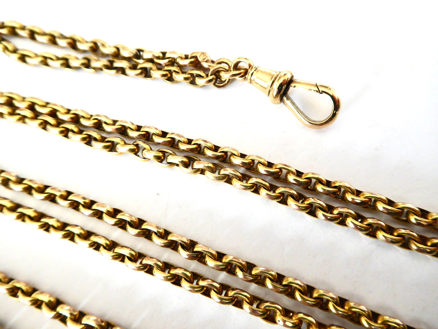 Antique Gold Muff Chain