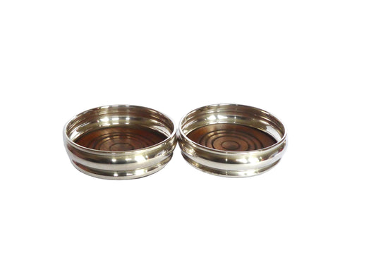 Pair of Wine Coasters - Diameter 7.8 cms.