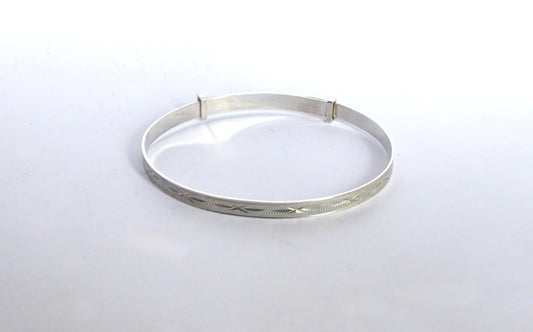 Silver Bangle - Christening Gift