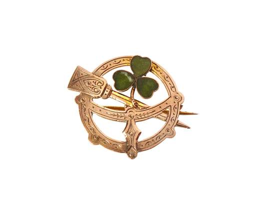 Antique Gold Tara Brooch 1919