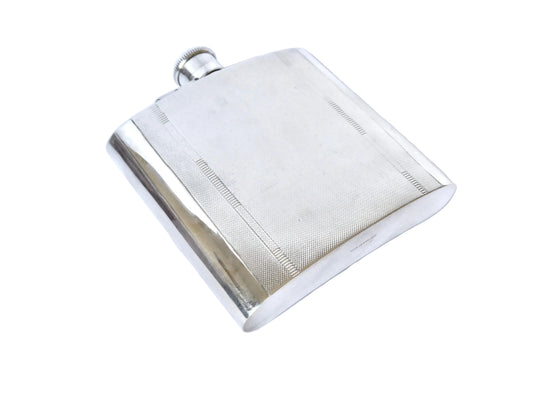 Art Deco Silver Hip Flask