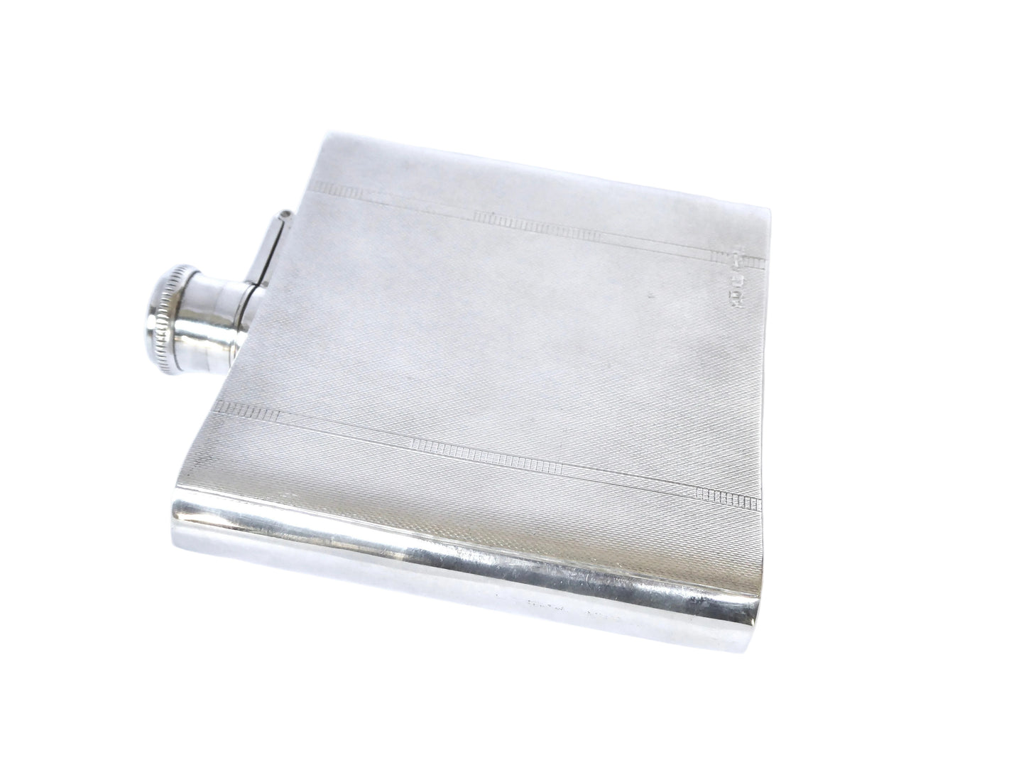 Art Deco Silver Hip Flask