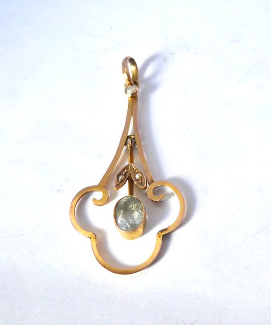 Antique Topaz Pendant