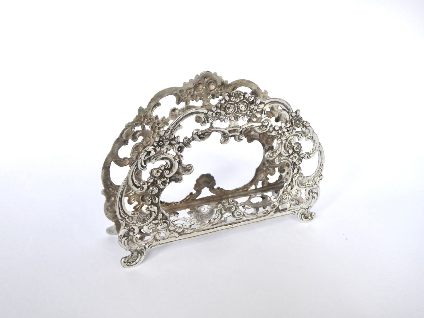 Silver Letter / Napkin Holder