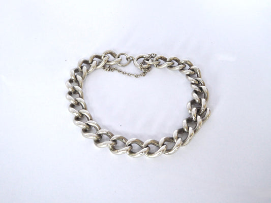 Silver Curb Link Bracelet