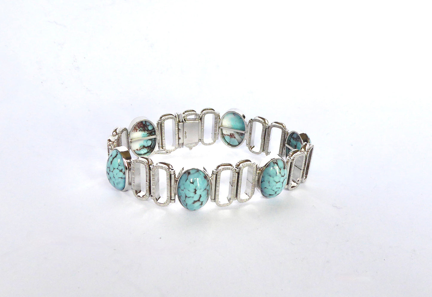 Silver and Turquoise Bracelet