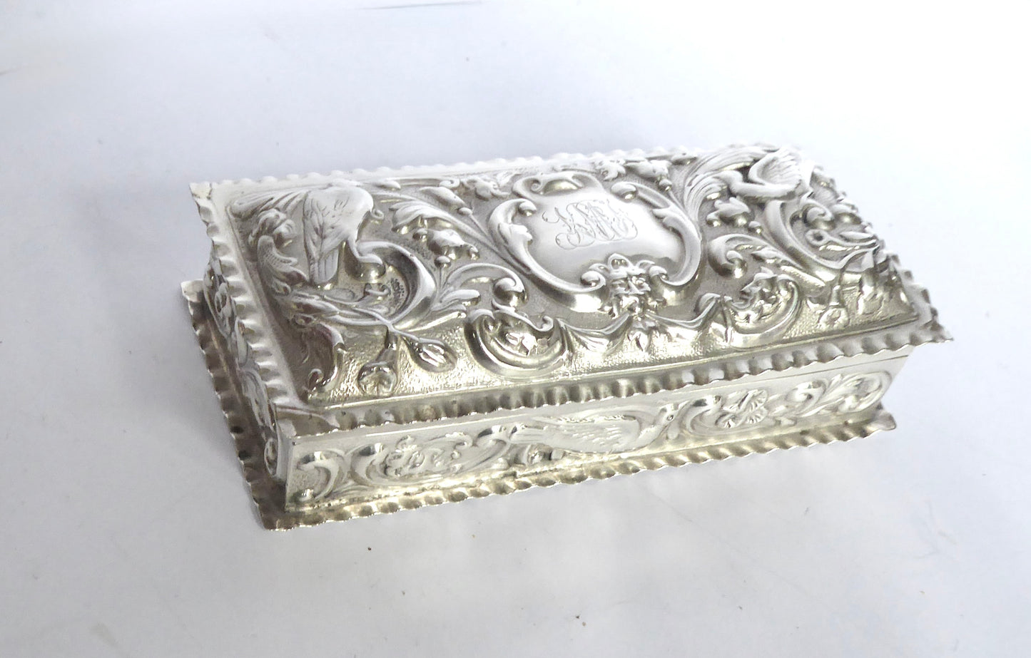 Embossed Silver Box 1898