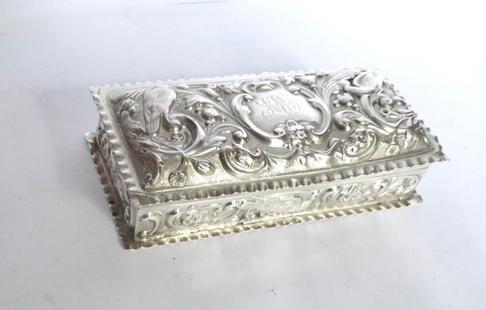 Embossed Silver Box 1898