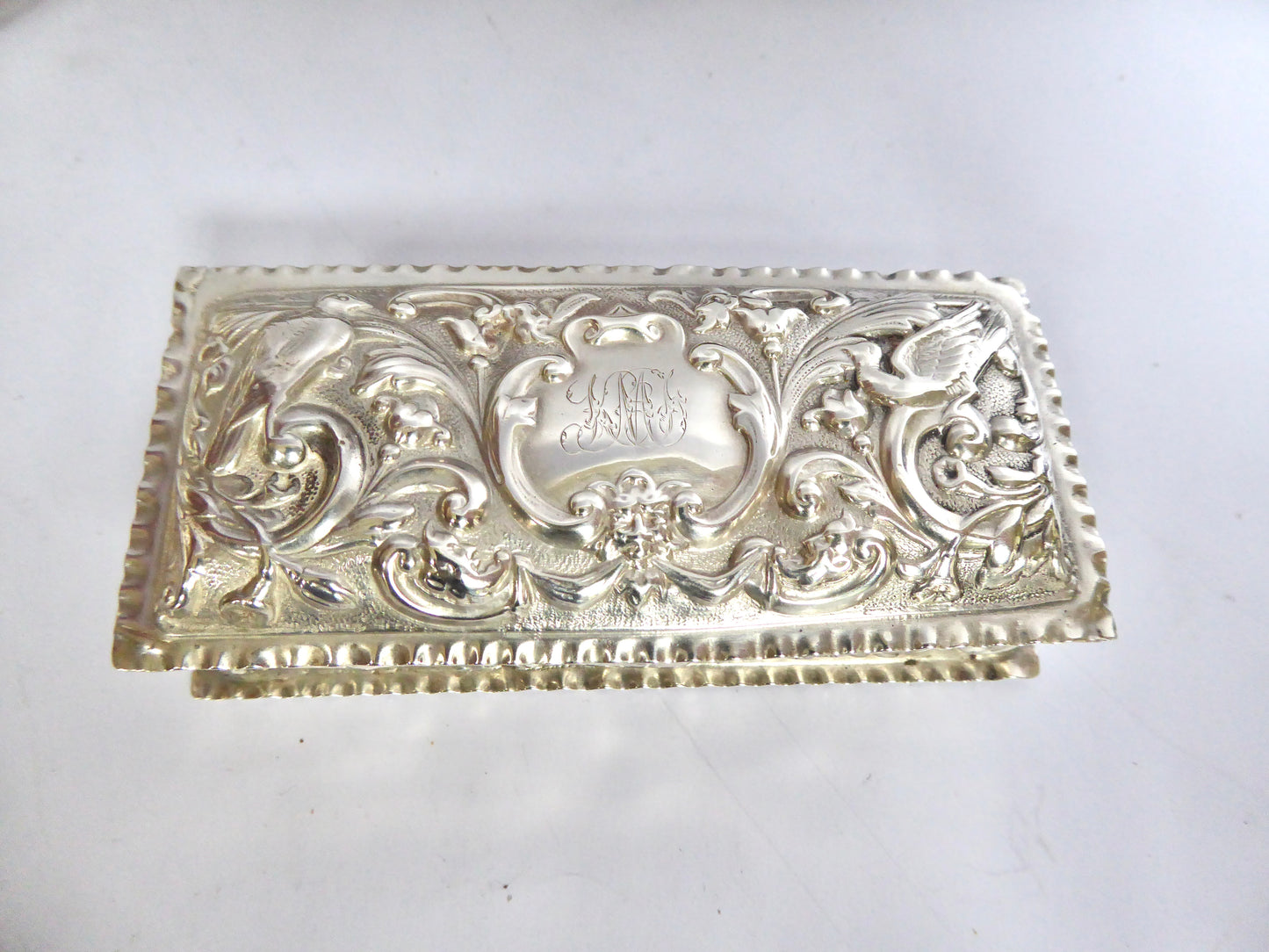 Embossed Silver Box 1898
