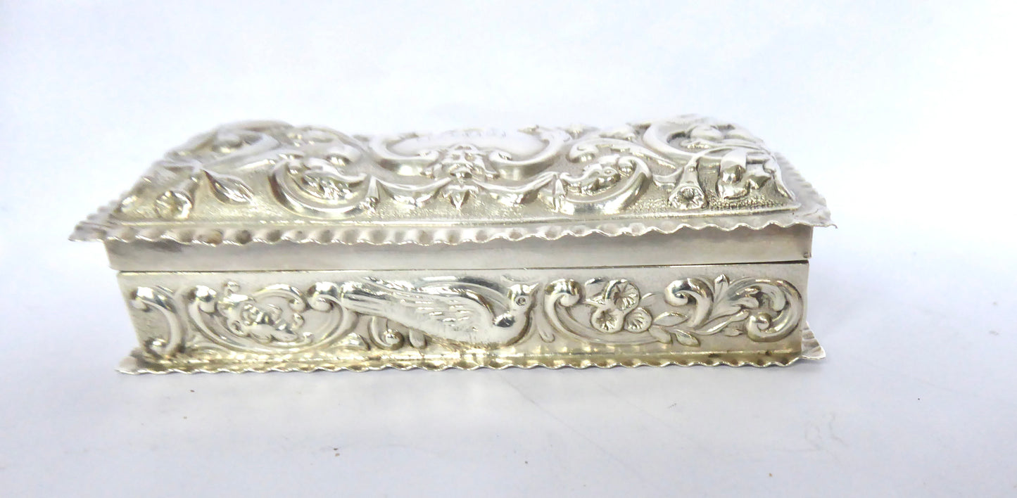 Embossed Silver Box 1898