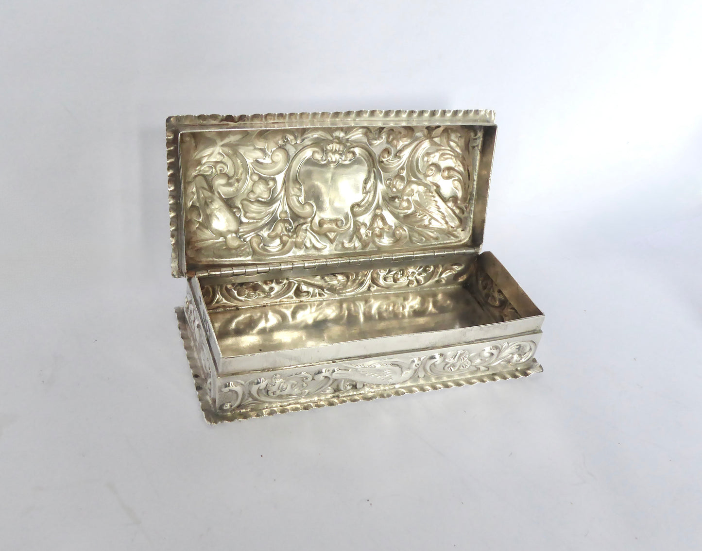 Embossed Silver Box 1898