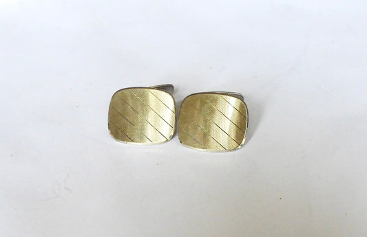 Vintage Silver Gilt Cufflinks