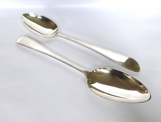 Pair of Irish Silver Tablespoons 1905
