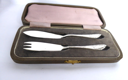 Silver Butter Knife and Fork 1932
