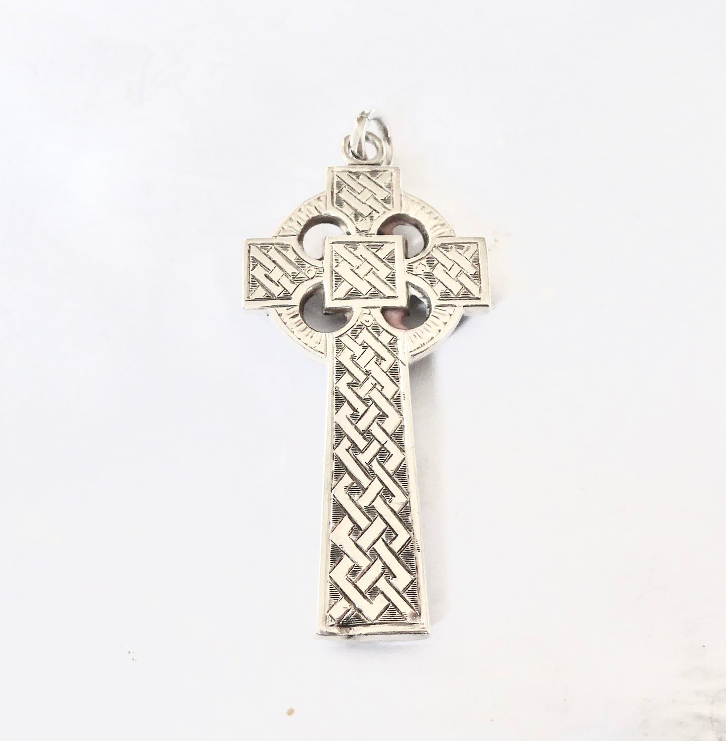 Silver & Agate Celtic Cross