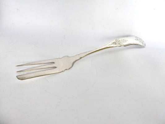 Dutch Silver Serving Fork 1876
