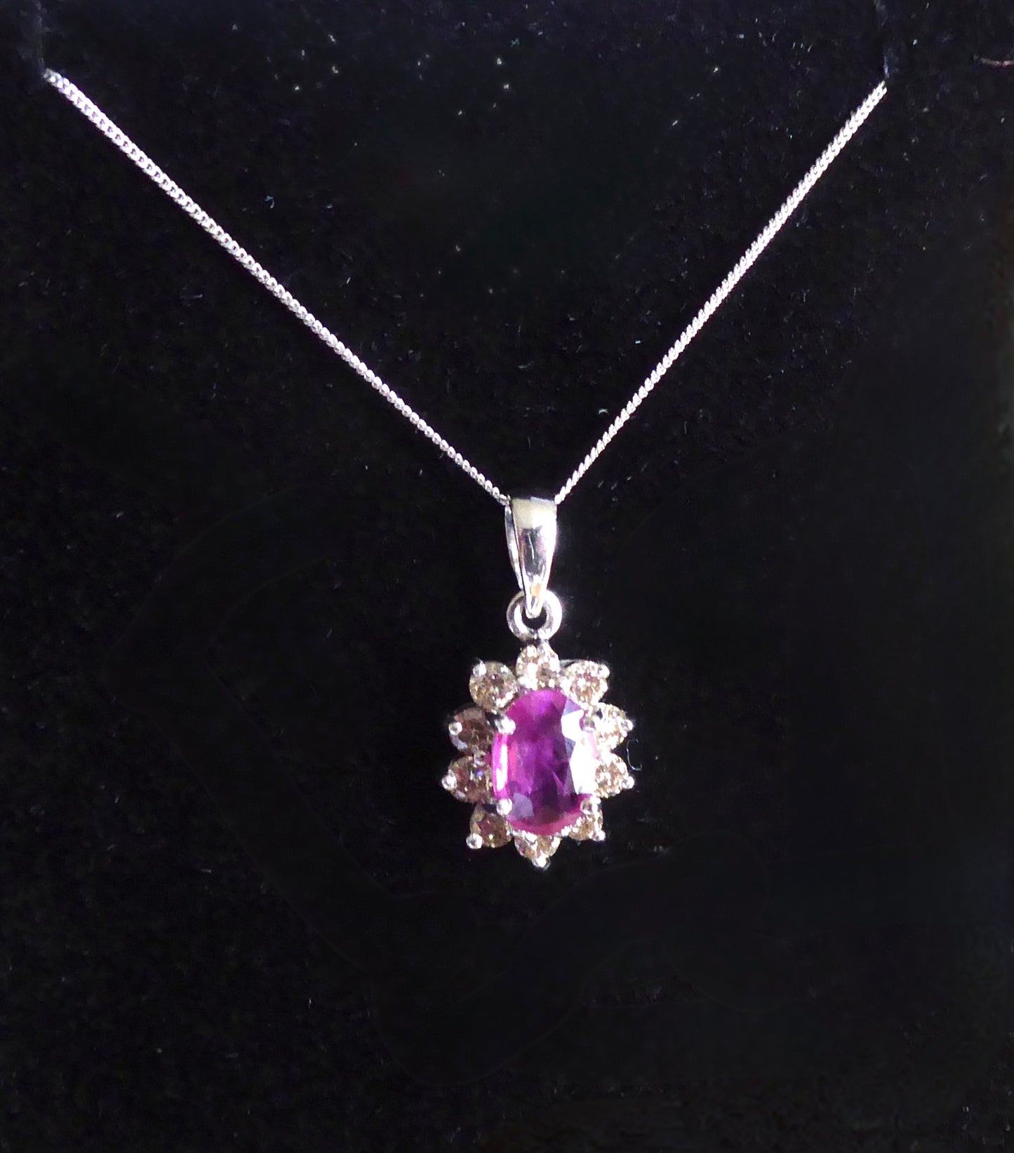 18ct. Ruby & Diamond Pendant