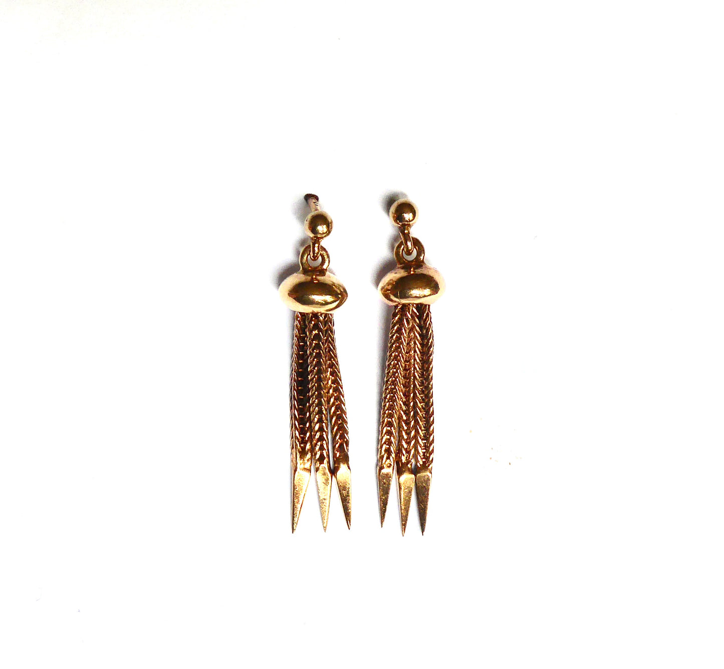 9ct, Gold Tassle Earrings