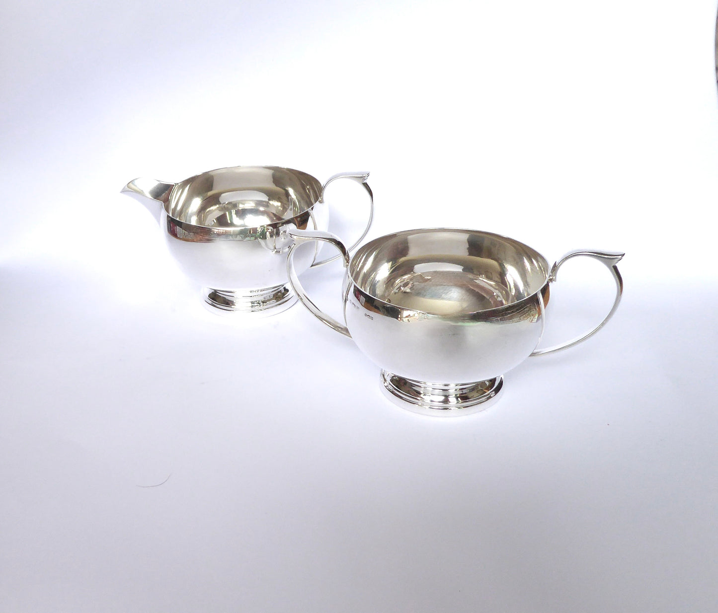 Vintage Silver Milk & Sugar
