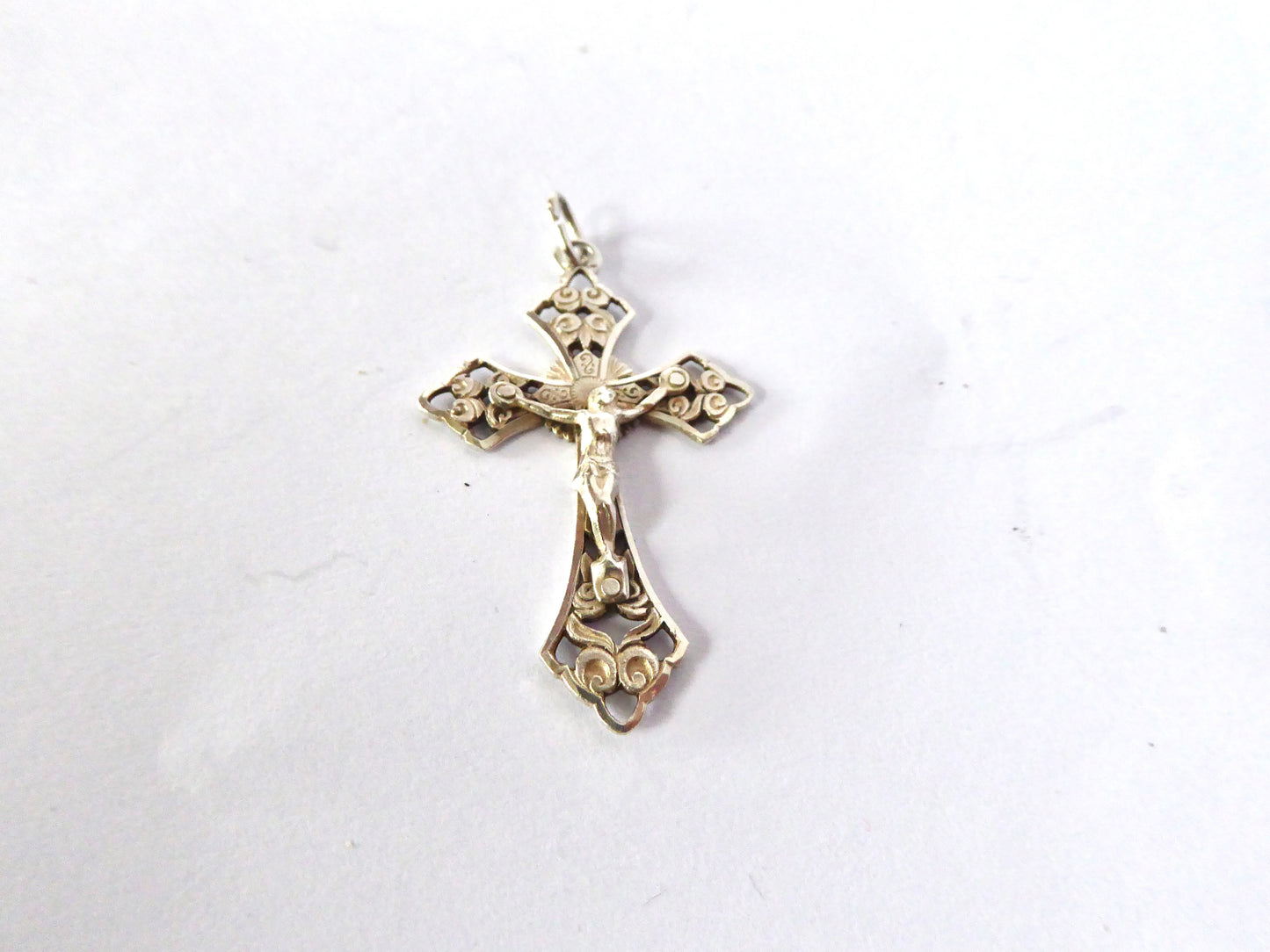 Antique Silver Crucifix