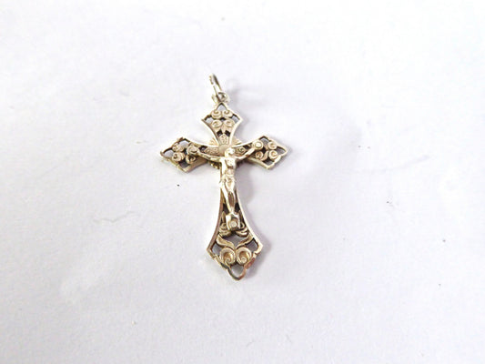 Antique Silver Crucifix