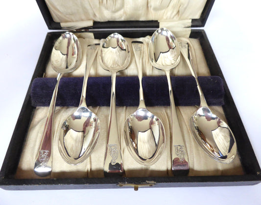 Silver " Bowls " Teaspoons