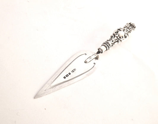 Antique Silver Bookmark 1901