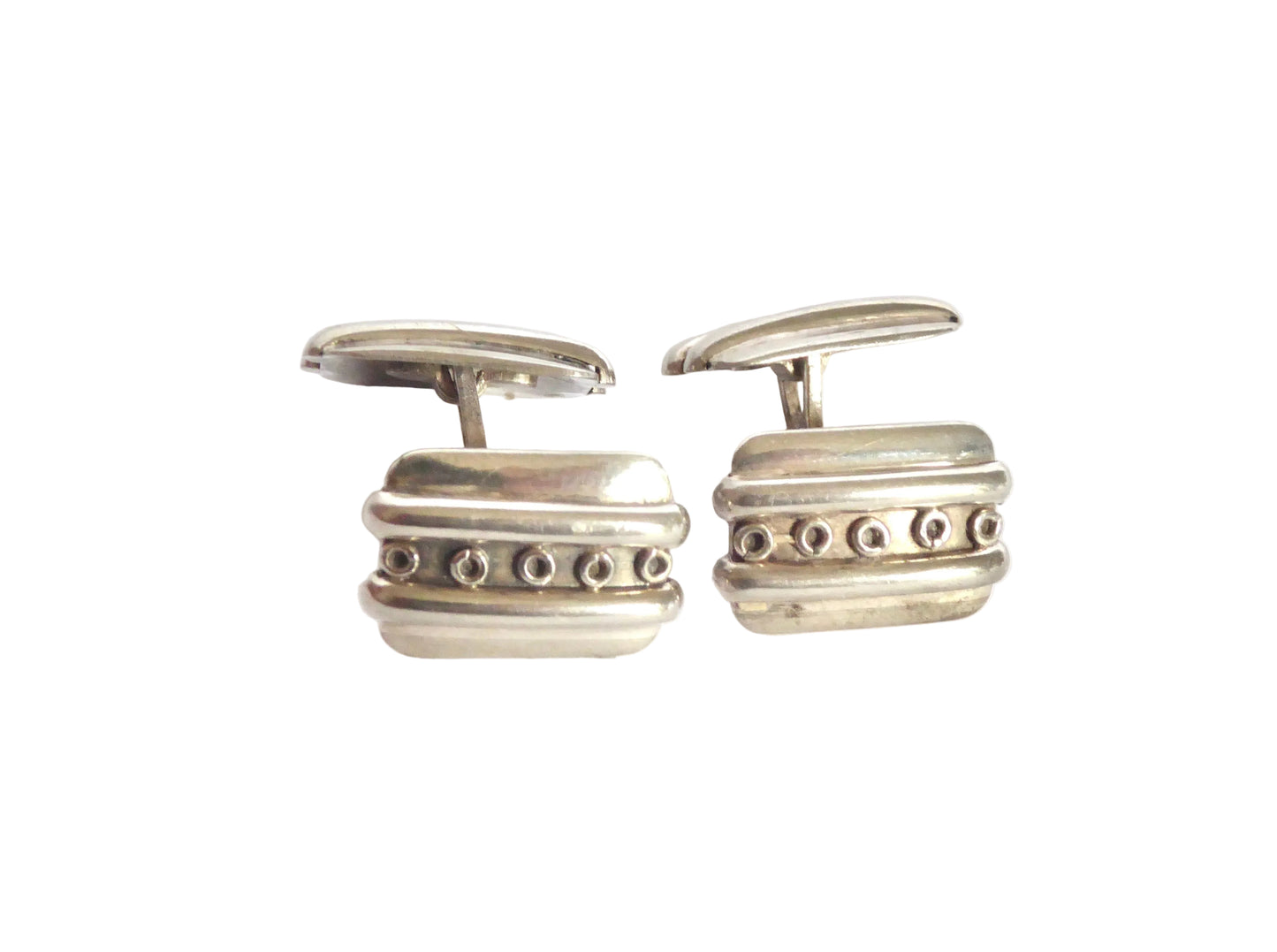 Rectangular Silver Cufflinks
