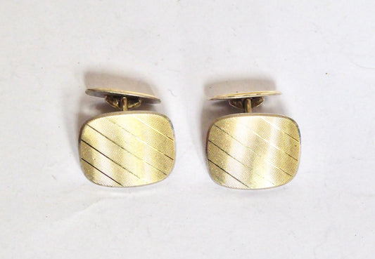 Gold on Silver Cufflinks
