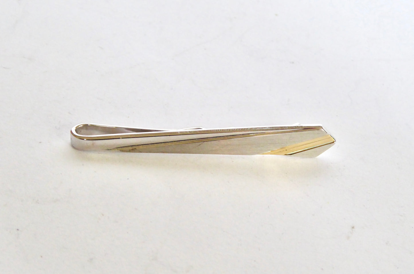Gold On Silver Tie Bar