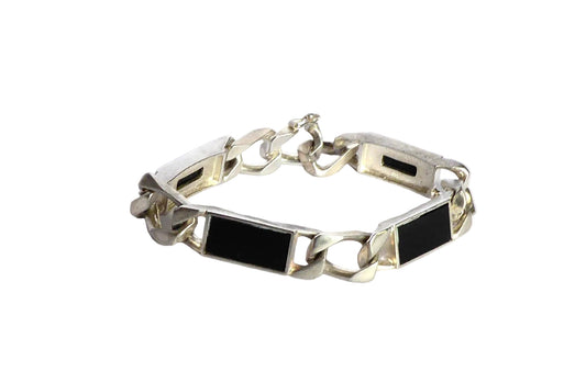 Silver & Onyx Bracelet