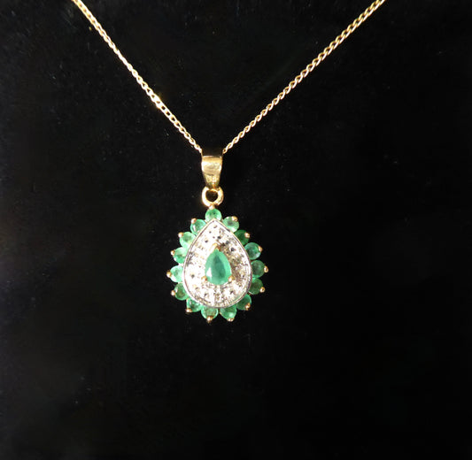 Emerald & Diamond Pendant