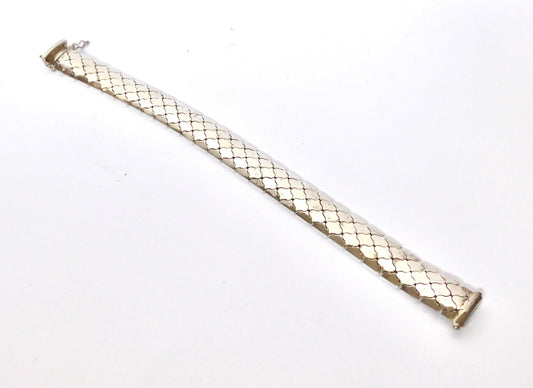 Flexible Silver Mesh Bracelet