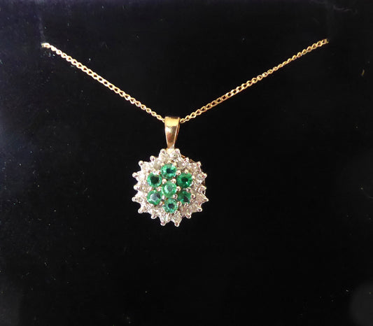 Emerald & Diamond Pendant 1982