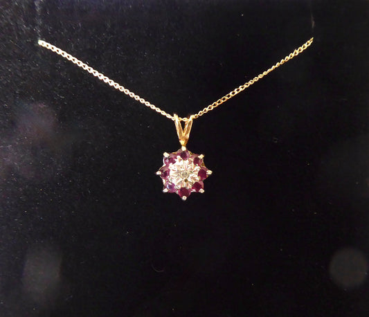 Ruby & Diamond Pendant