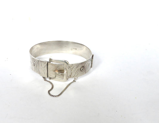 Silver Buckle Bangle 1976