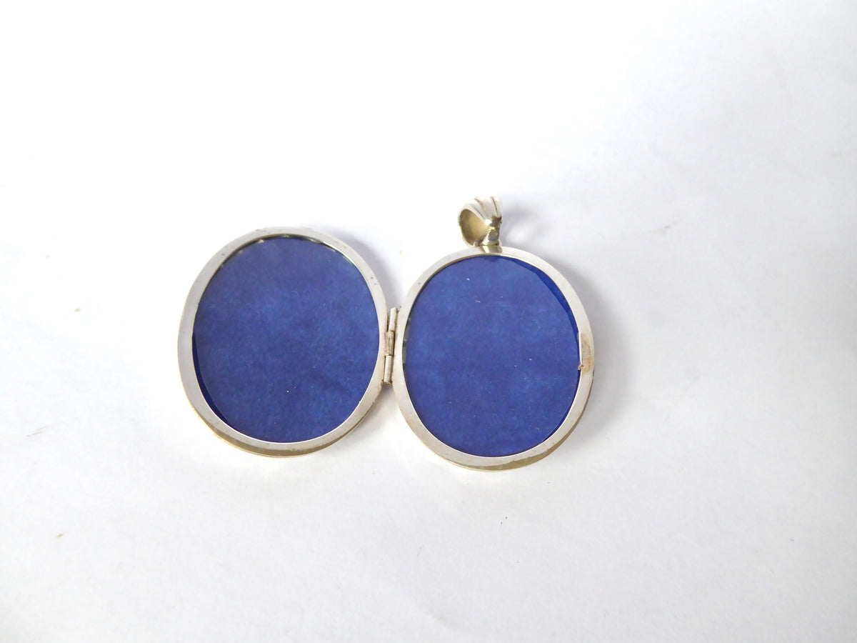 Large Silver Locket