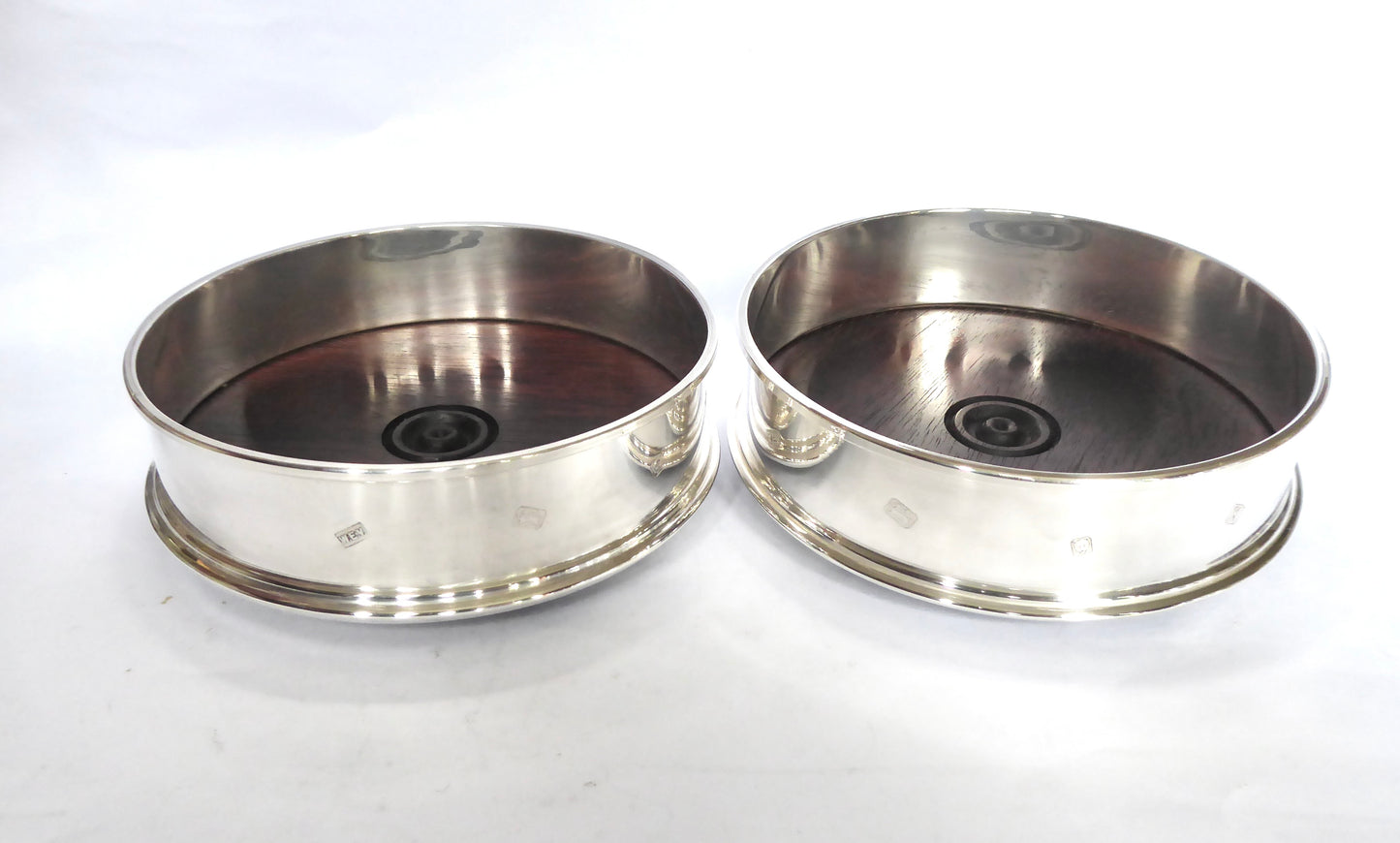 Silver Wine Coasters