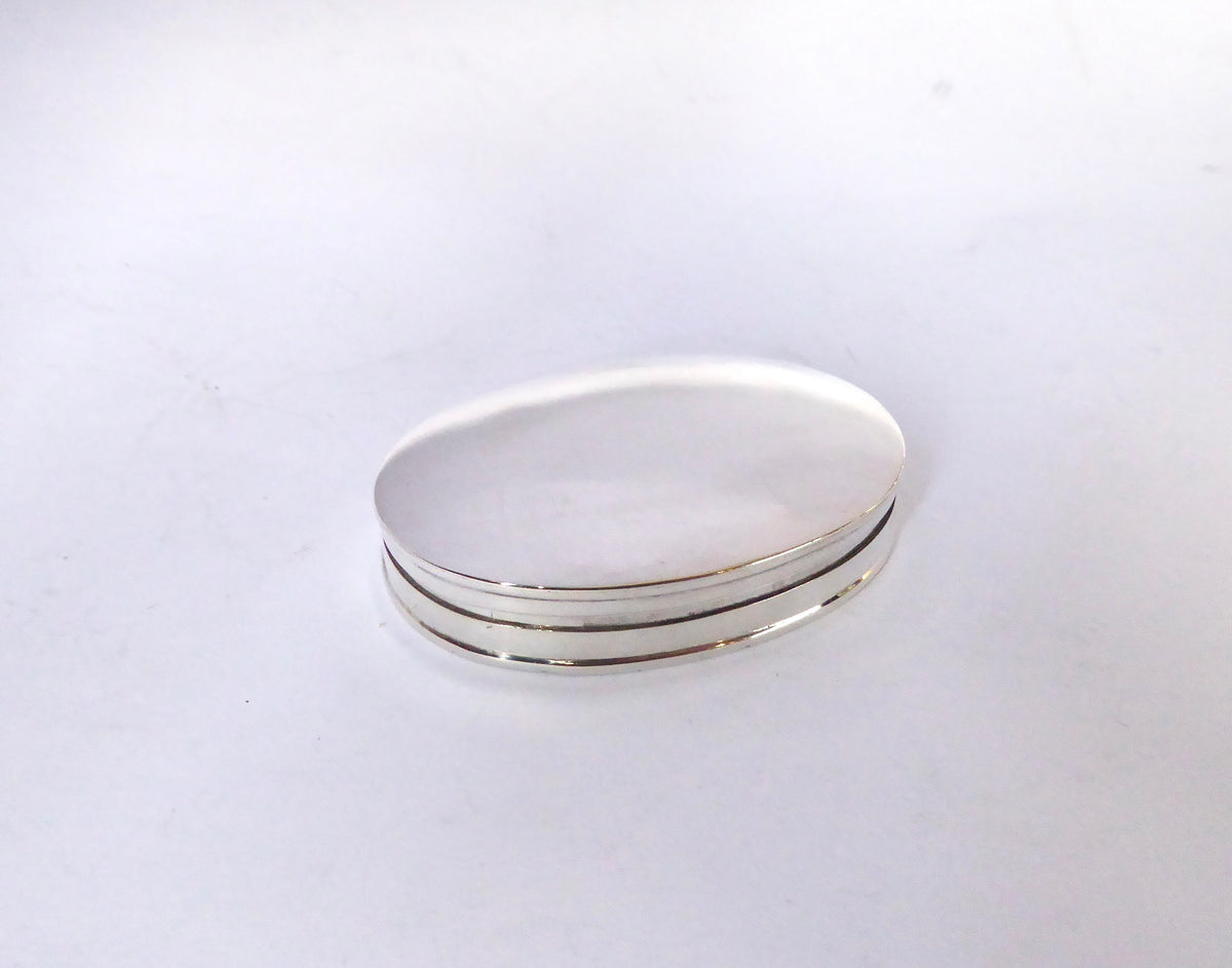 Oval Silver Box