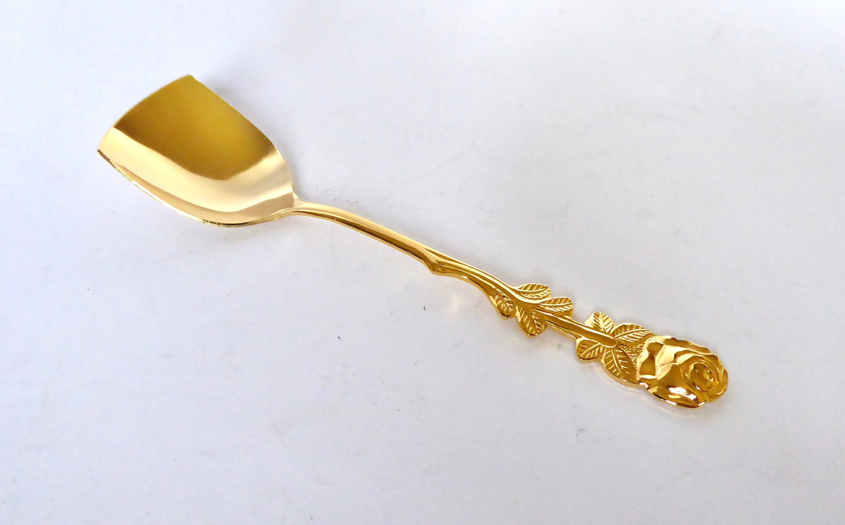 Gold Plated Sugar Spoon