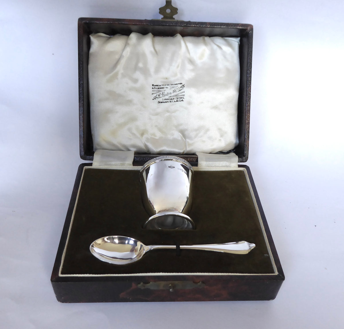 Silver Christening Set - Celtic Design