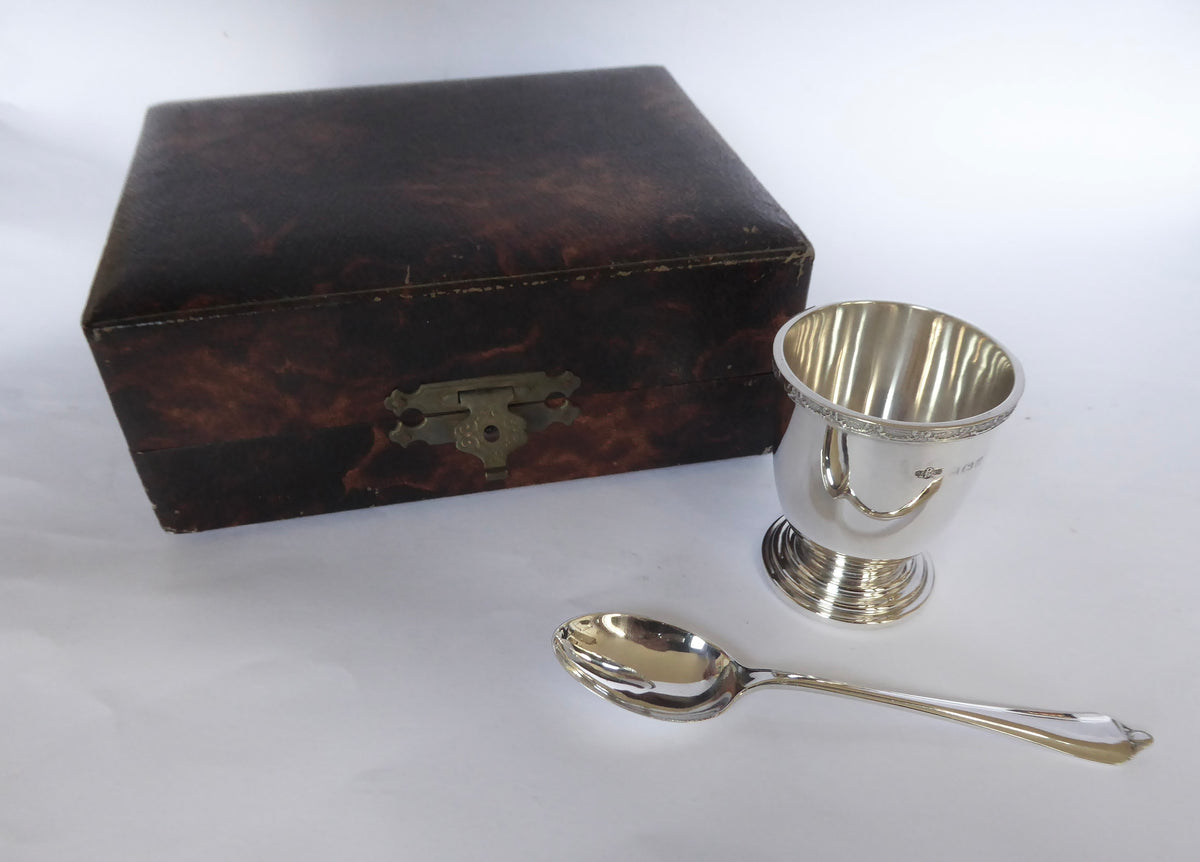 Silver Christening Set - Celtic Design